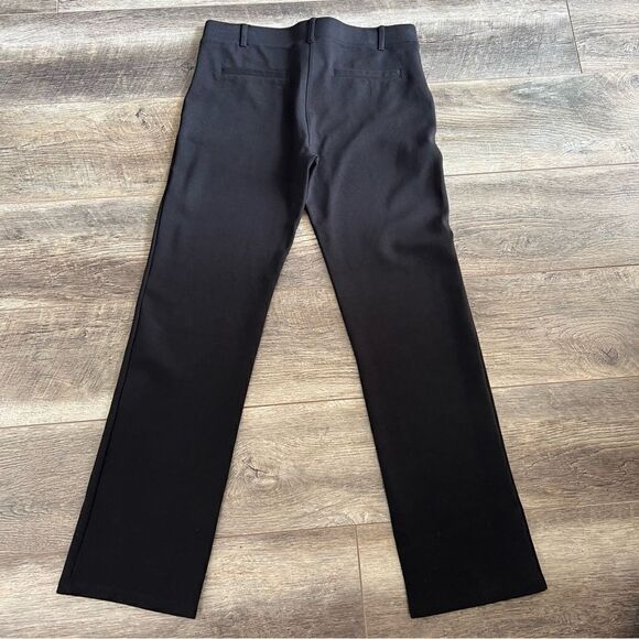 Betabrand Black Pull-On Stretch Mid Rise Straight Leg Dress Pant Trouser Yoga M - Picture 8 of 12